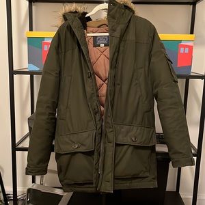 J CREW Nordic Parka with PrimaLoft - Olive Moss Green - Small